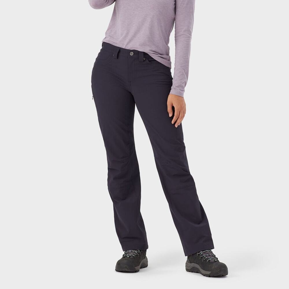 Duluth Flexpedition Bootcut Blue Stretch Pants Womens Size 10x33 - 6 Pockets